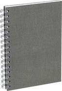 Anteckningsbok Bigso A5 olinjerat canvas grå