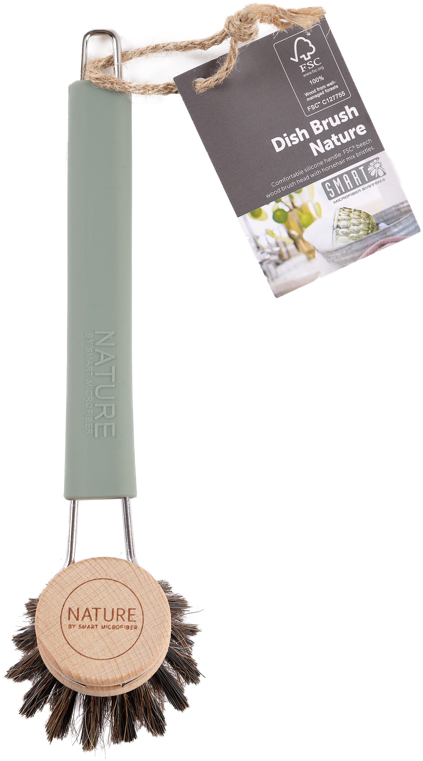 Diskborste Smart Microfiber grön