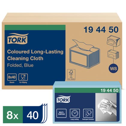 Rengöringsdukar W8 Färgkodade Tork
