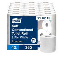 Toalettpapper mjukt 2-lagers Tork T4 42 rullar