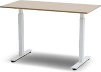 Skrivbord el Madrid vitt underrede/bordsskiva i eklaminat 120x80 cm