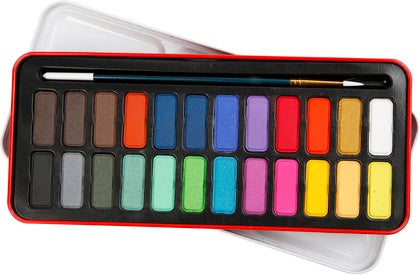 Akvarellfärg 24 färger/fp