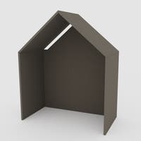 Ljudabsorberande rum halv - Half a Hut.