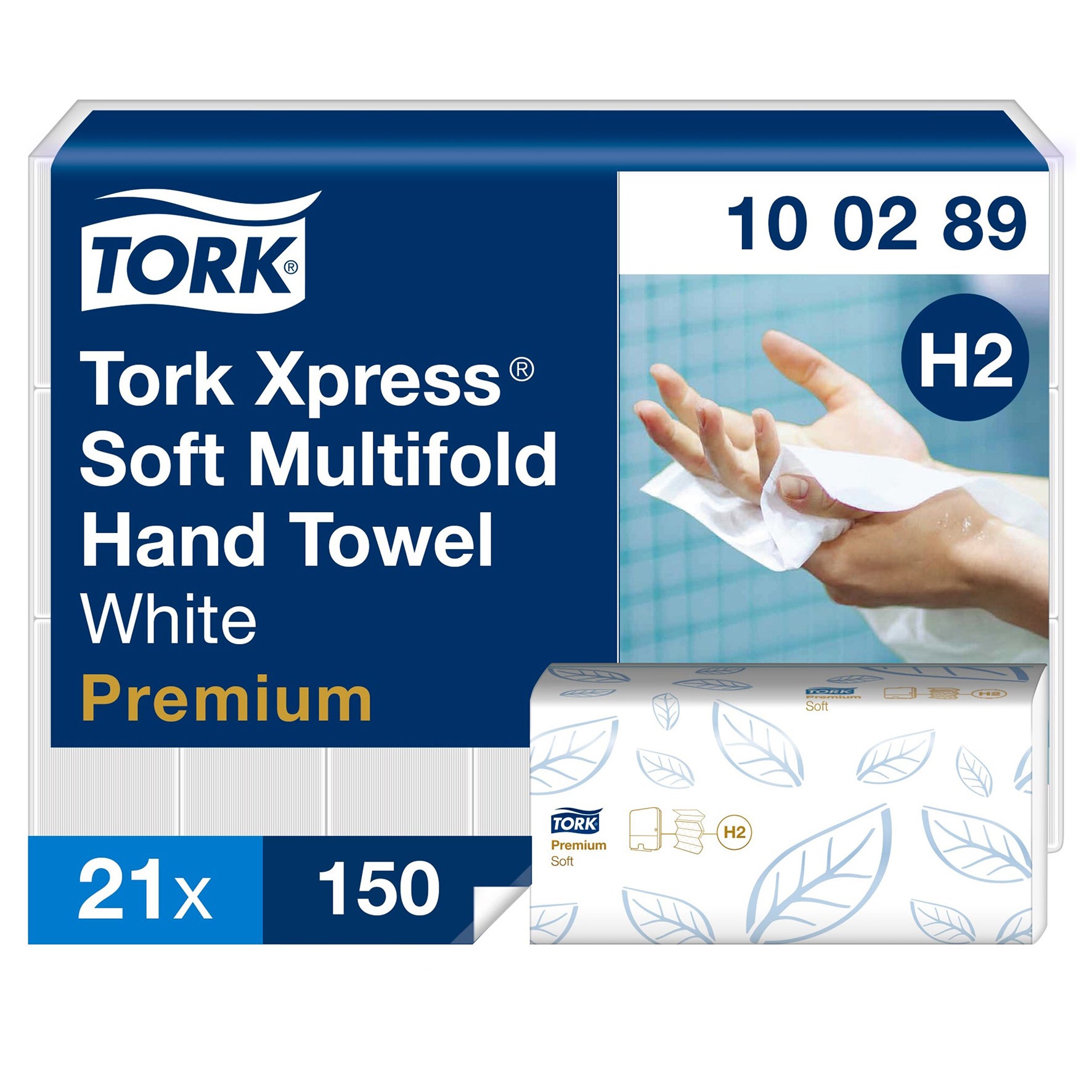 Pappershandduk Tork Xpress® Mjuk Multifold H2 150 st/fp