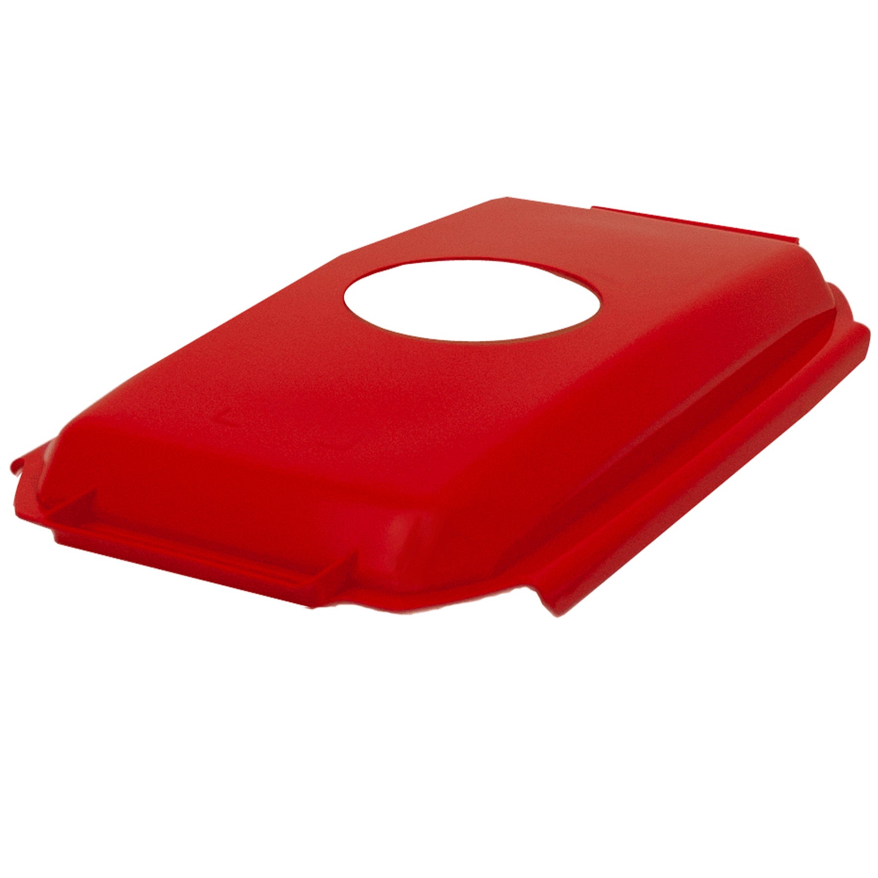 Lock med runt hål till soptunna Patricia 60 liter röd