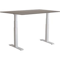 Skrivbord el Easydesk Adapt VI grå/vit 140x80 cm