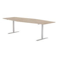 Konferensbord 2800 x 1200 mm Vit ask/Silver