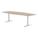 Konferensbord 2800 x 1200 mm Vit ask/Silver