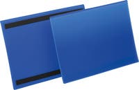Plastficka A4L magnetisk blå 50 st/fp