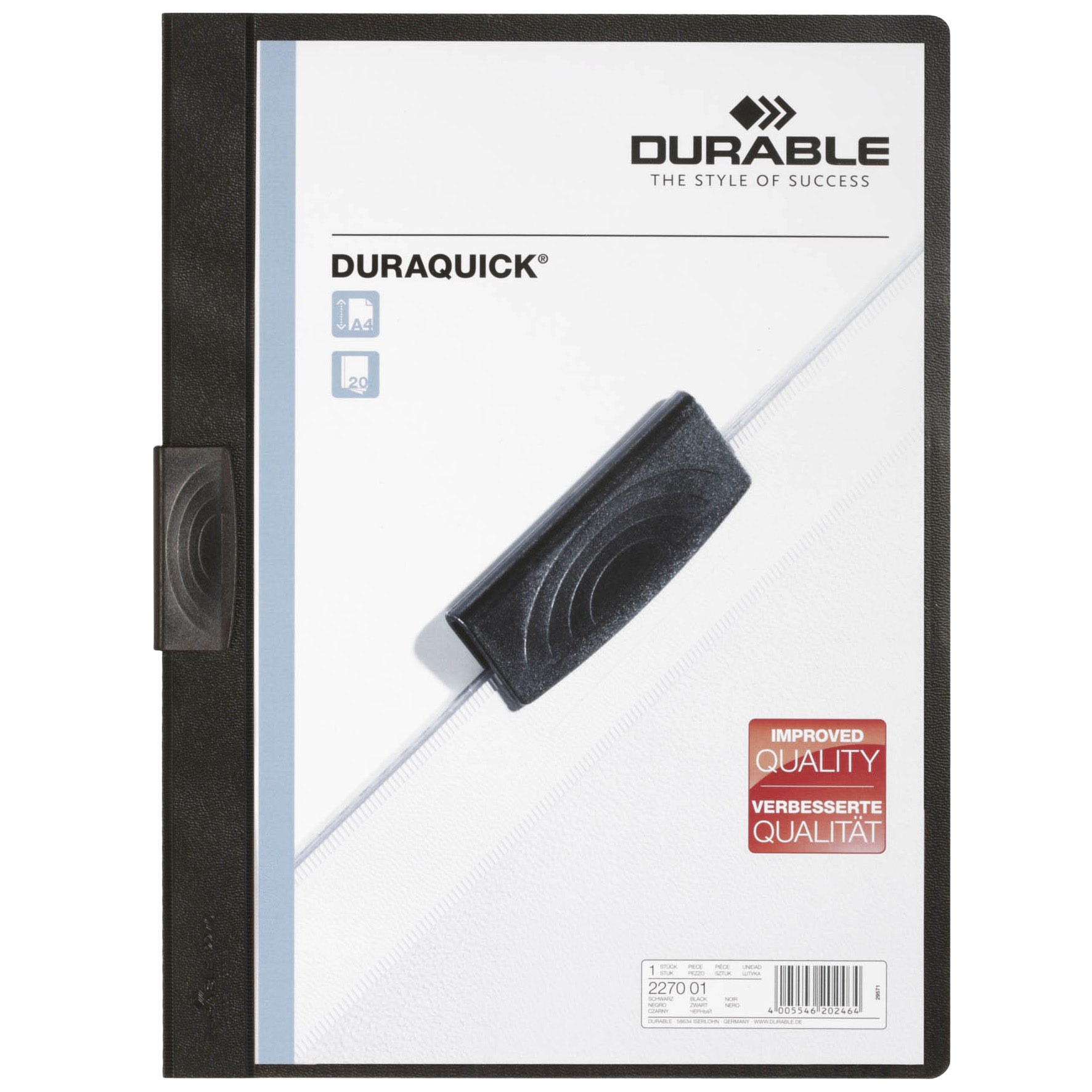 Klämmapp Duraquick A4 Durable