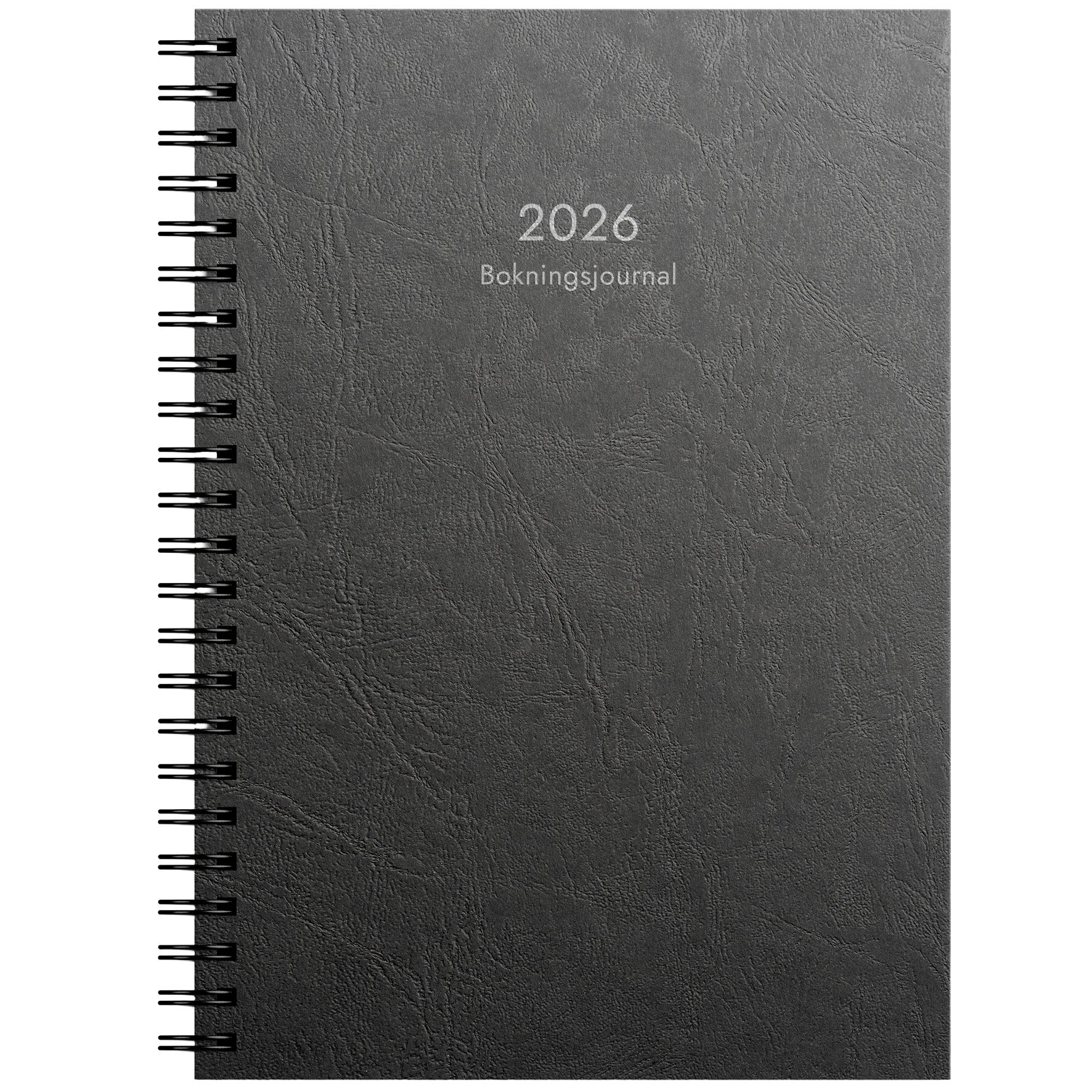 Bokningsjournalen 2026 kartong svart