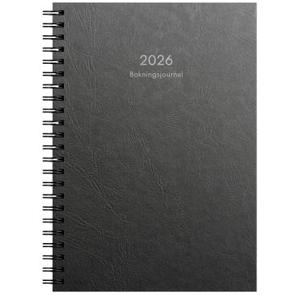 Bokningsjournalen 2026 kartong svart