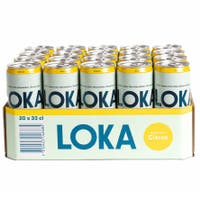 Kolsyrat vatten Loka Citron 33 cl sleek can Inkl. pant