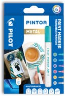 Märkpenna Pintor metall 6 st/fp