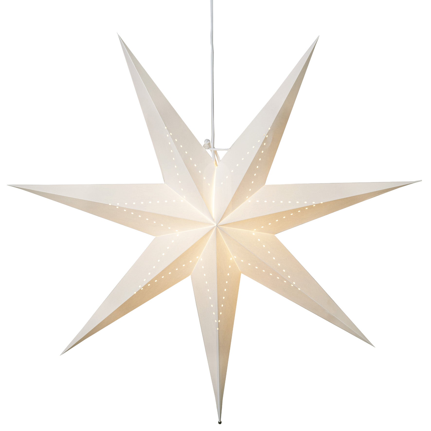 Pappersstjärna Lysa 70 cm inkl. upphäng