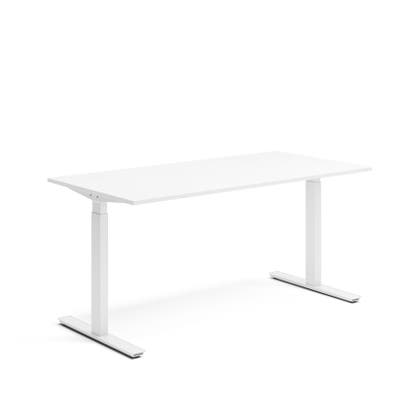 Skrivbord el 160x80 cm Vit/Vit