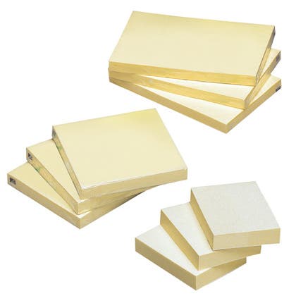 Notis Recycled ljusgul 12/fp