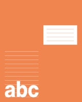 Skrivhäfte 17x21 lin8,5mm / halva sidan blank