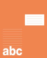 Skrivhäfte 17x21 lin8,5mm / halva sidan blank