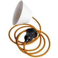 Takupphäng 2 m honung/svart E27