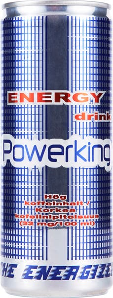 Energy Drink Powerking 25 cl, inkl. pant