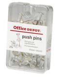Kartnålar Push-pin transparent 25 st/fp