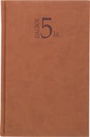 Kalender 5-årsdagboken konstläderläder cognac