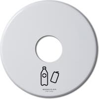 Lock Alu och Pet cirkelfor vit