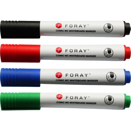 Whiteboard-penna rund spets 4 st/set