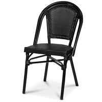 Stol Paris svart textilene