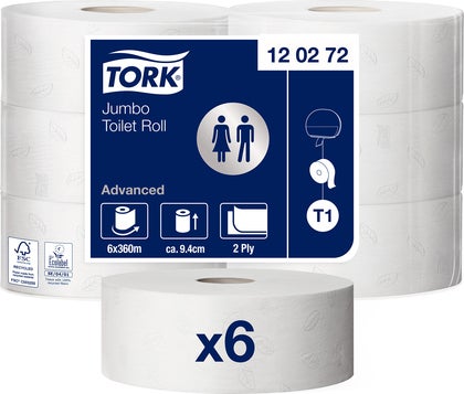 Toalettpapper Tork Advanced T1 6 st/fp