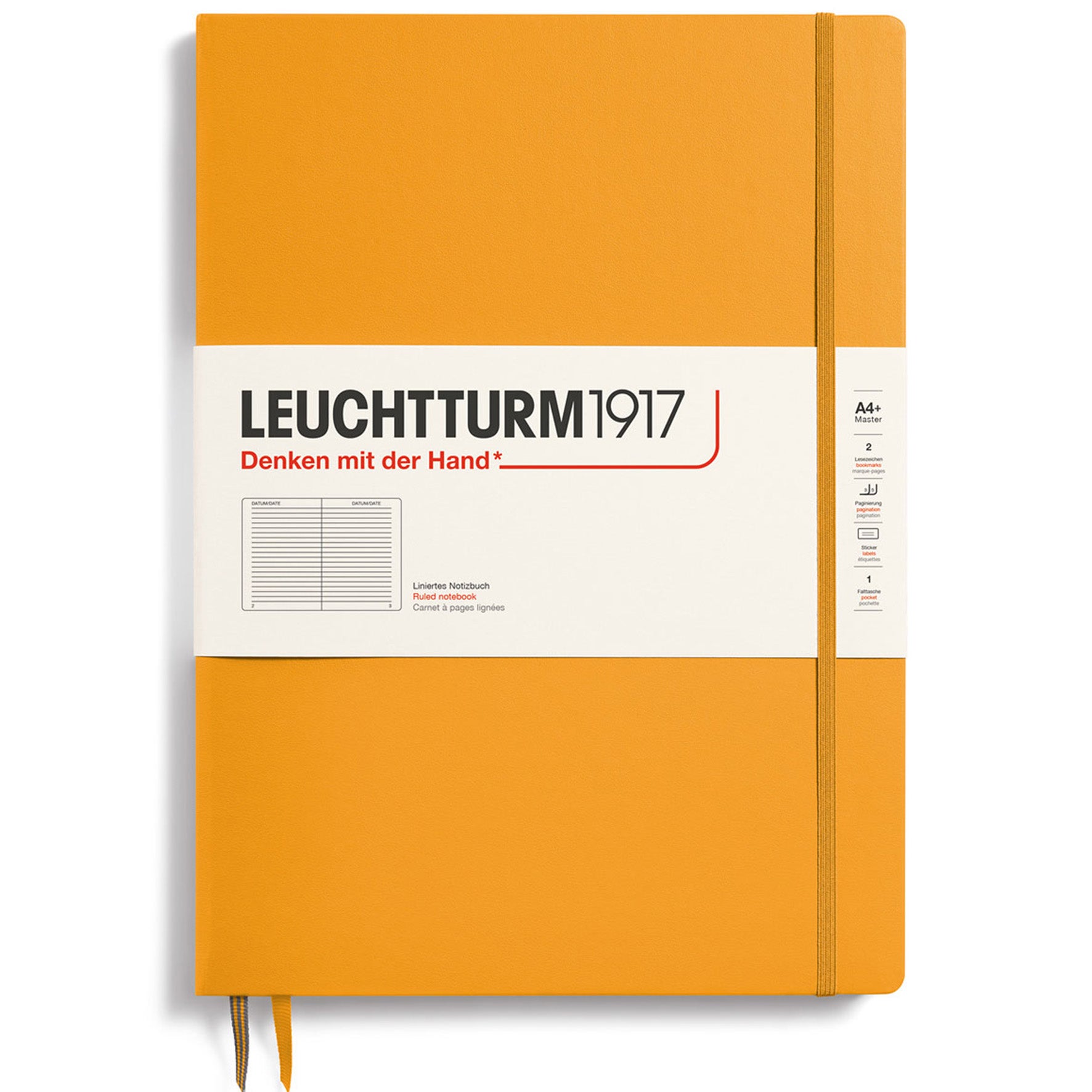 Anteckningsbok A4+ linjerad Rising sun