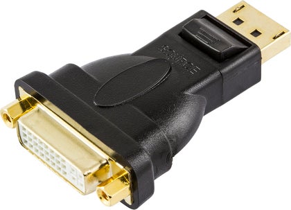 DisplayPort - DVI-D singlelink Svart