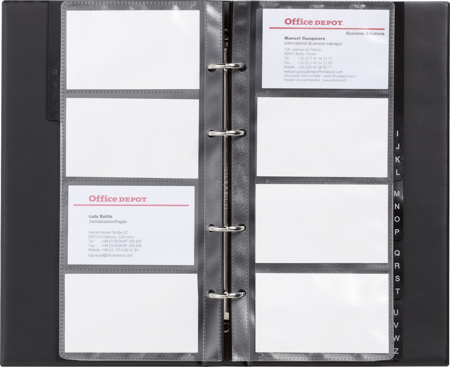 Visitkortspärm A–Z