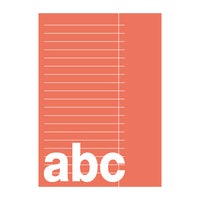 Gloshäfte A6 linjerat 7mm