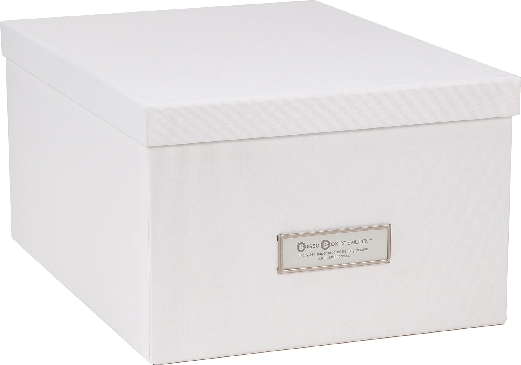 Förvaringsbox Gustav vit Bigso