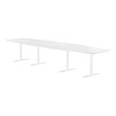 Konferensbord 4200 x 1200 mm Vit/Vit
