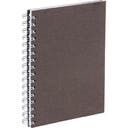 Anteckningsbok Bigso A5 linjerad canvas brun