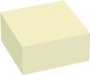 Notiskub Mini 50x50 mm gul
