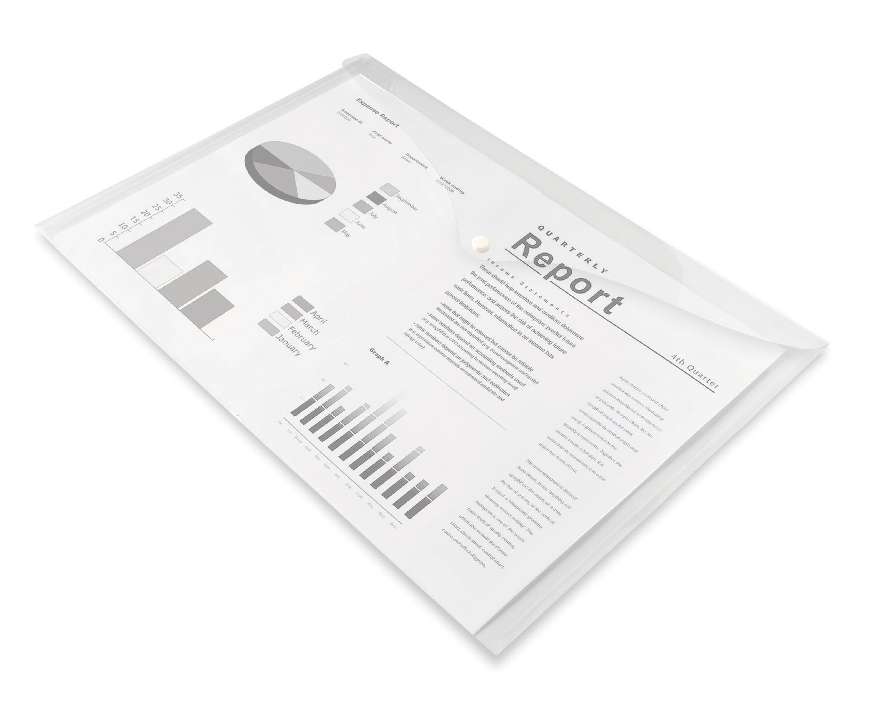 Plastmapp / Kuvertmapp Office Depot