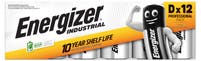 Batteri Industrial Alkaliskt D LR20 Energizer 12-pack