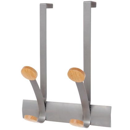 Klädhängare för dörr stål/trä