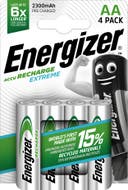 Energizer Extreme Laddningsbara Batterier AA 4-pack 2300 mAH