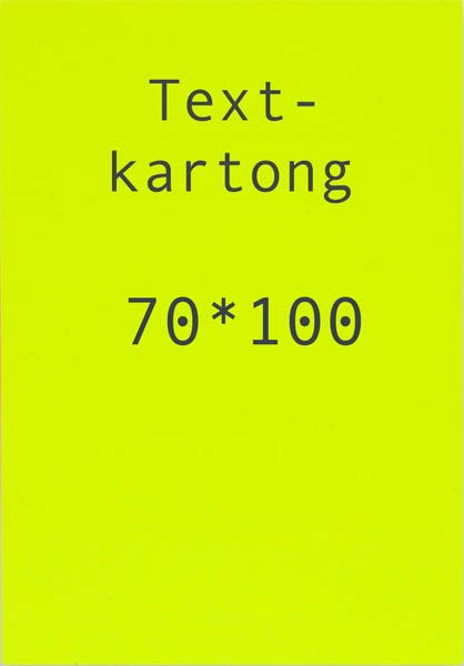 Kartong 70 x 100 cm fluor gul 5 st/fp