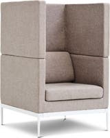 Fåtölj Bergamo tyst/hög grå