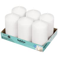 Blockljus 8x15 cm vit