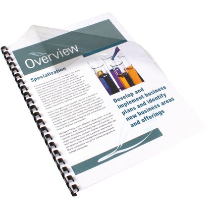 Plastomslag A4 klar 200 mikron 100-pack