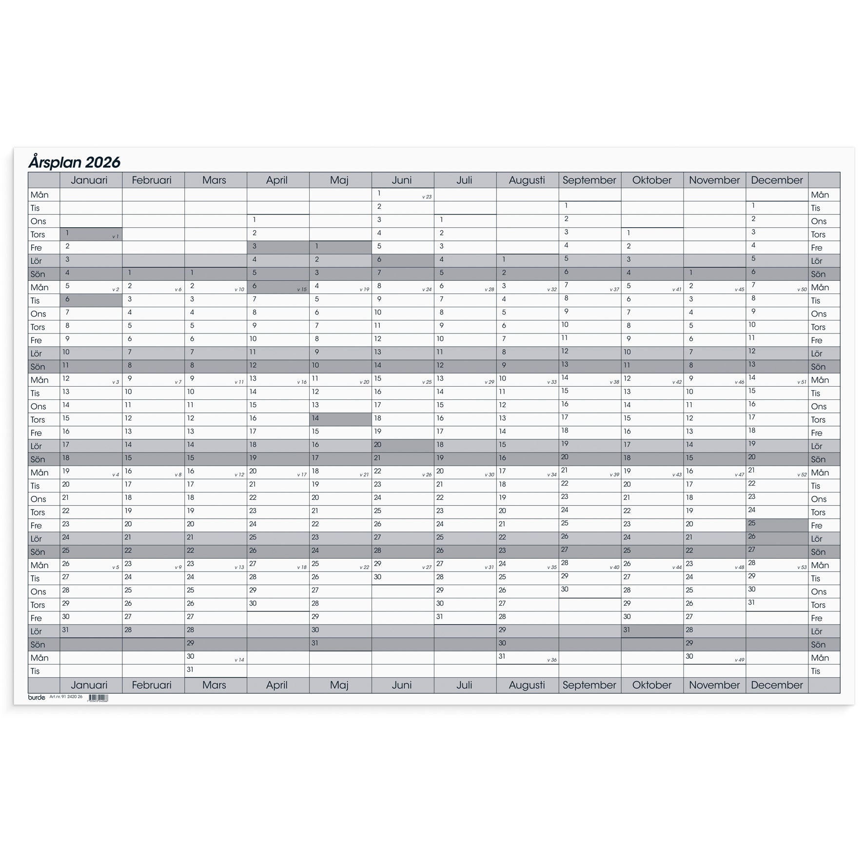 Årsplan whiteboard 2026
