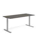 Skrivbord 1800 x 800 mm Mörk ask/Silver