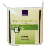 Skumtvättlapp 19x19 gul 100/fp